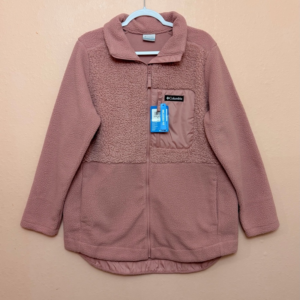 Columbia Lodge Sherpa Full Zip Fleece Jacket - Picture 4 of 8